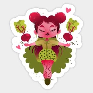 Beetroot Sorceress Sticker